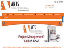 Tablet Screenshot of antsprojects.co.za
